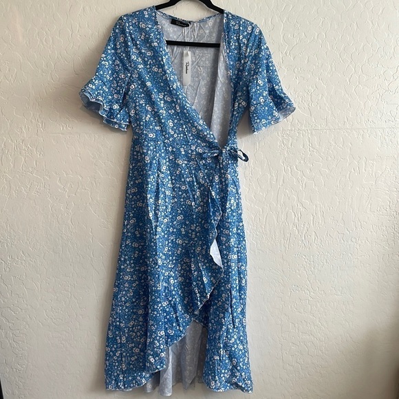 Rosedress Floral Wrap Dress Woman’s Size S - Picture 1 of 17